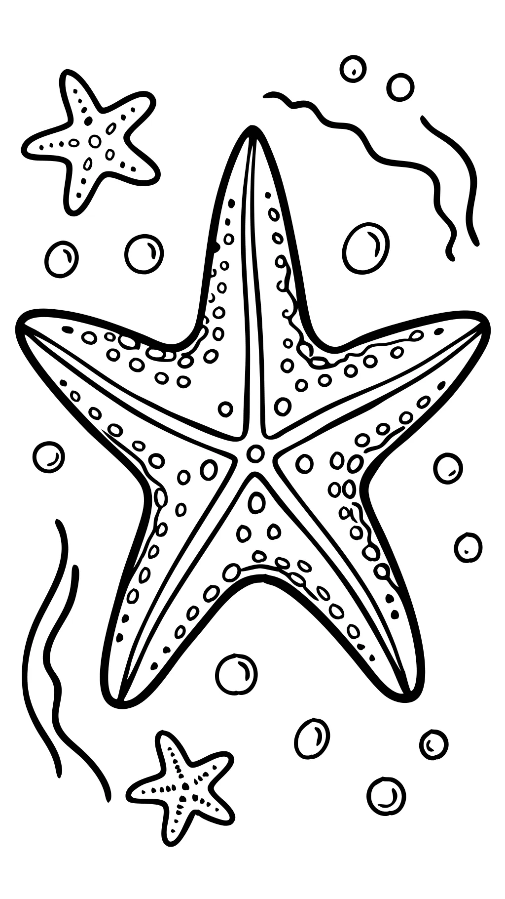 coloring pages starfish